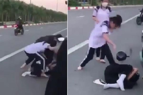 Nữ sinh lớp 10 hẹn nhau đánh hội đồng bạn cùng lớp-1