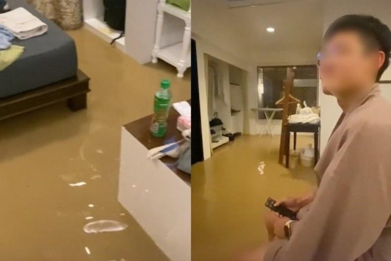 Du khách thức dậy trong phòng khách sạn ngập nước ở Phuket-1