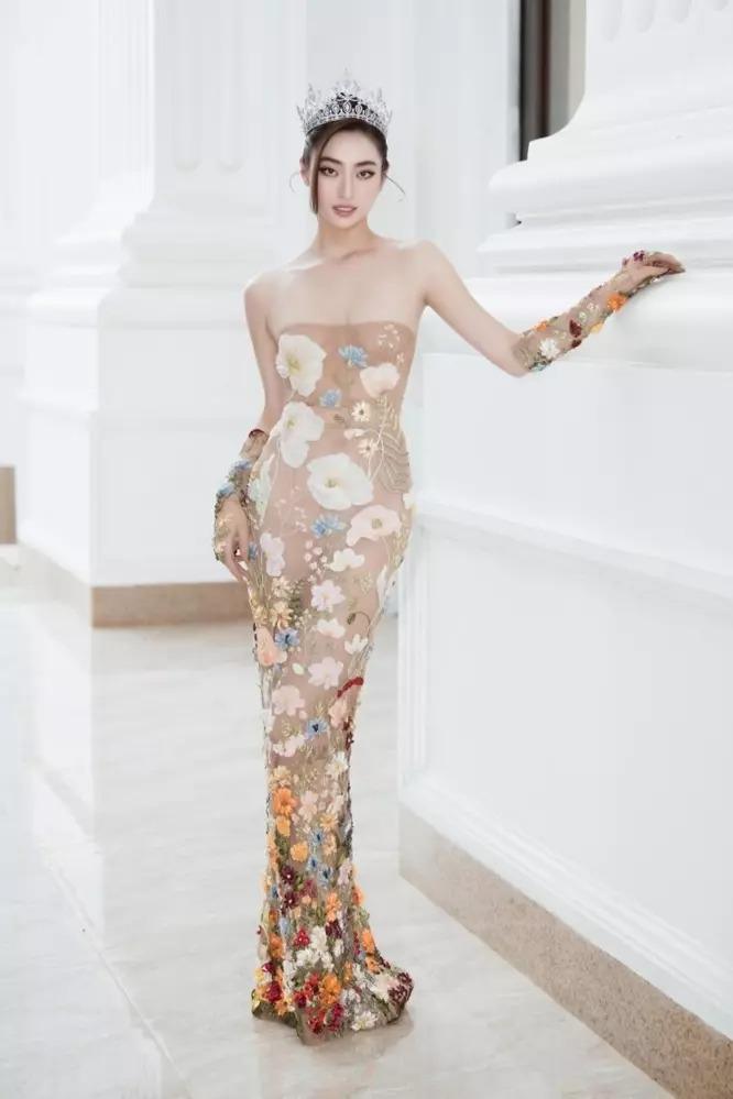 Hoa hậu Lương Thùy Linh sở hữu bộ sưu tập đầm xuyên thấu trong suốt-4