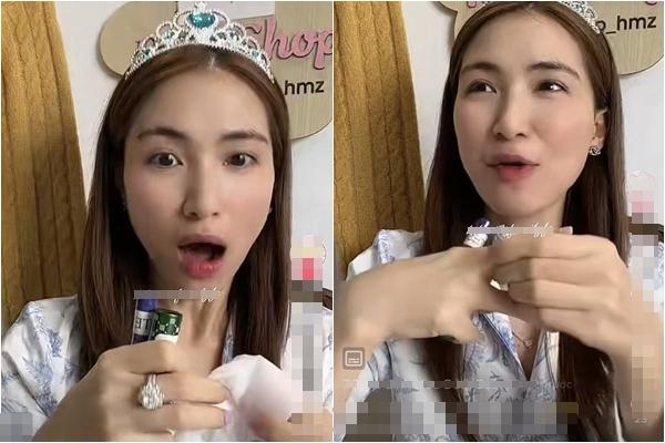 Hòa Minzy đeo vòng, nhẫn kim cương siêu khủng livestream bán hàng-3