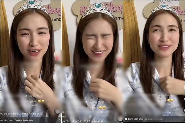 Hòa Minzy đeo vòng, nhẫn kim cương siêu khủng livestream bán hàng-4