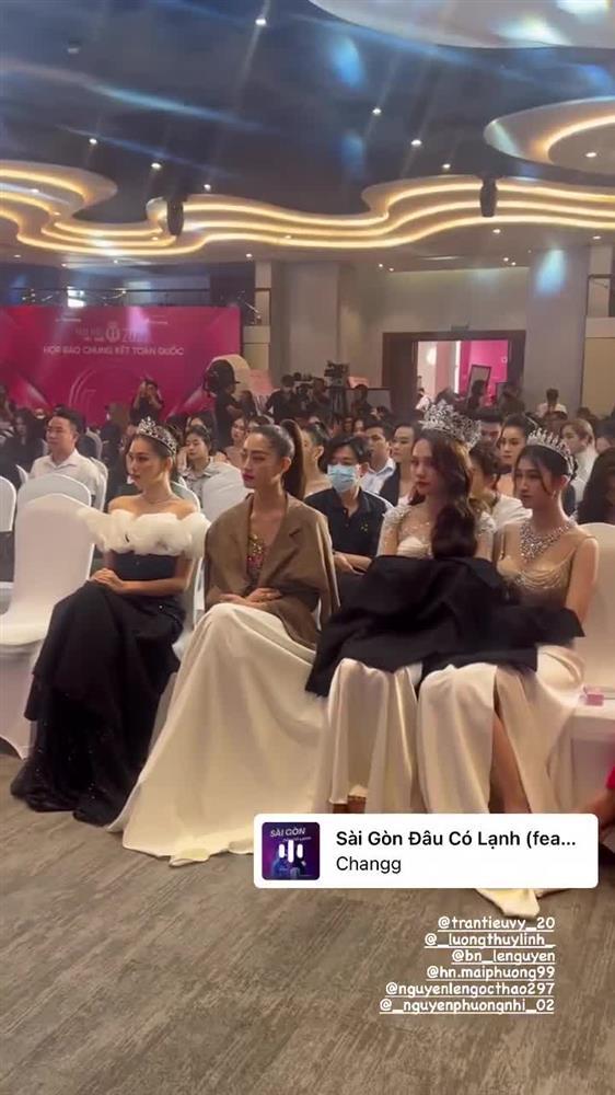 Lương Thùy Linh co ro vì lạnh, lấy váy của Mai Phương làm chăn-7