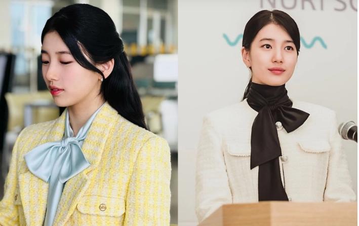 Học sao Hàn cách diện áo khoác vải tweed, đi chơi hay đi làm đều đẹp-1