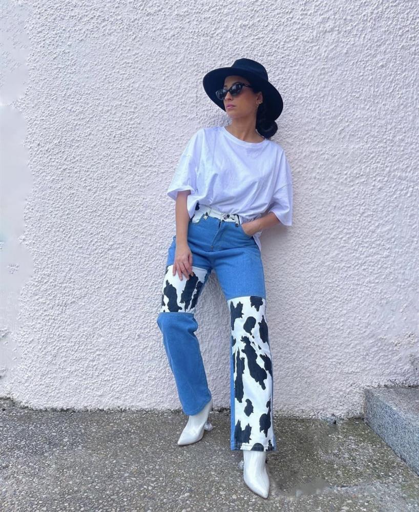 Xu hướng quần jeans chắp vá phủ sóng đường phố cuối năm-6