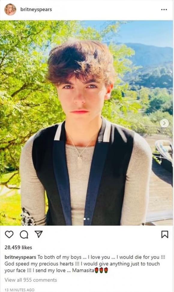 Britney Spears tuyên bố sẽ chết nếu không được gặp lại con trai-1