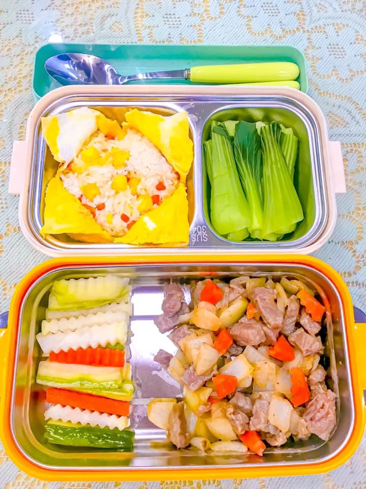 Hộp cơm mẹ đảm dậy từ 5h30 sáng chuẩn bị cho con gái đi học-8