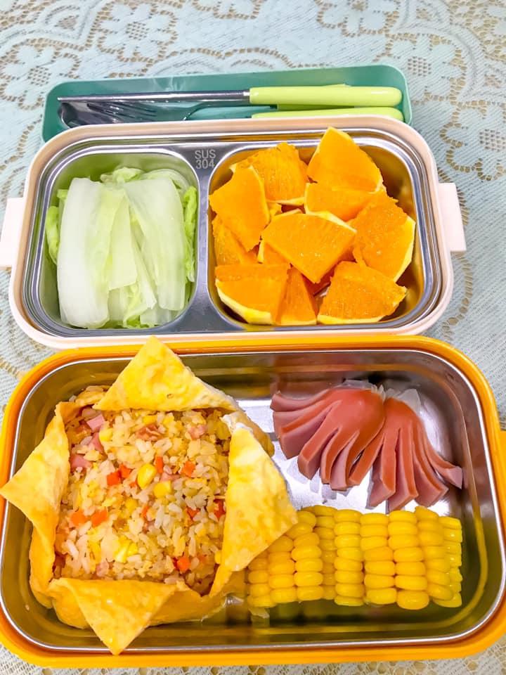 Hộp cơm mẹ đảm dậy từ 5h30 sáng chuẩn bị cho con gái đi học-11