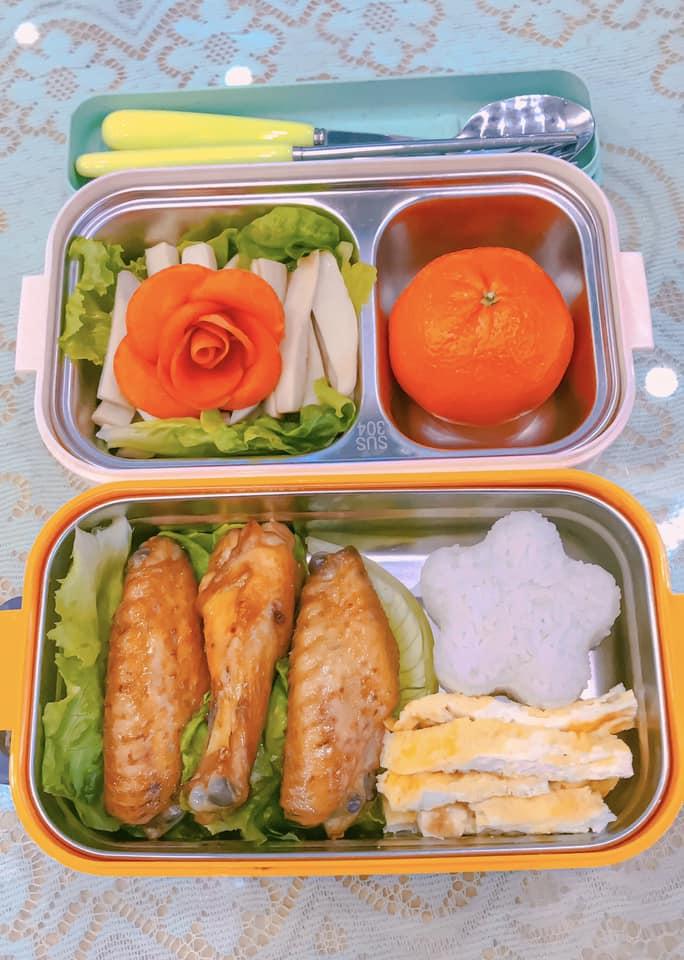 Hộp cơm mẹ đảm dậy từ 5h30 sáng chuẩn bị cho con gái đi học-12
