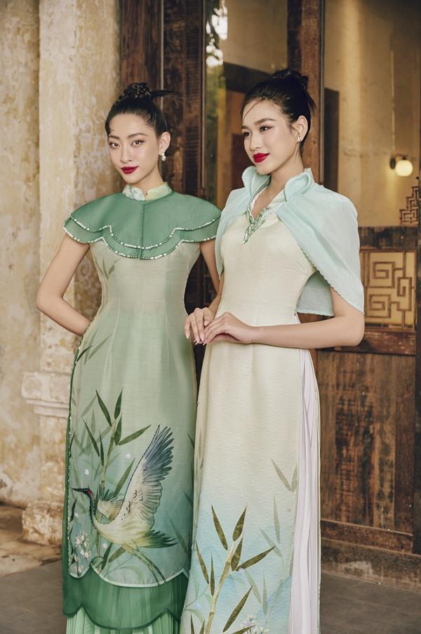 Lương Thùy Linh và Đỗ Thị Hà bất phân thắng bại với áo dài cách tân-3