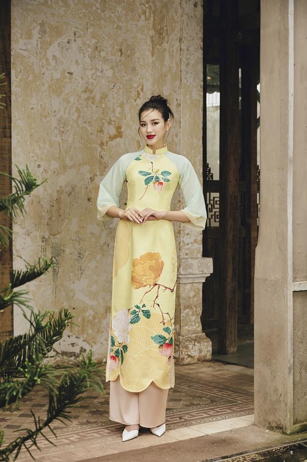 Lương Thùy Linh và Đỗ Thị Hà bất phân thắng bại với áo dài cách tân-10