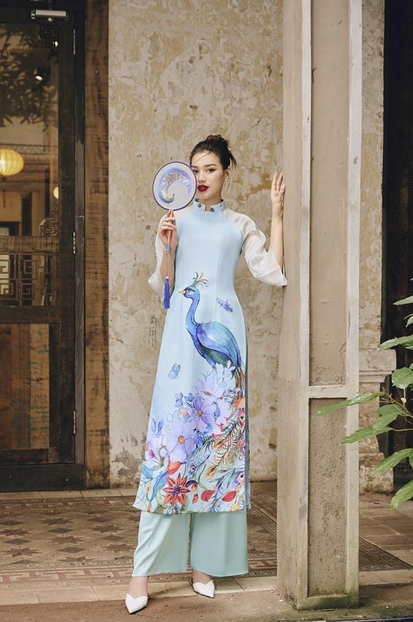 Lương Thùy Linh và Đỗ Thị Hà bất phân thắng bại với áo dài cách tân-11