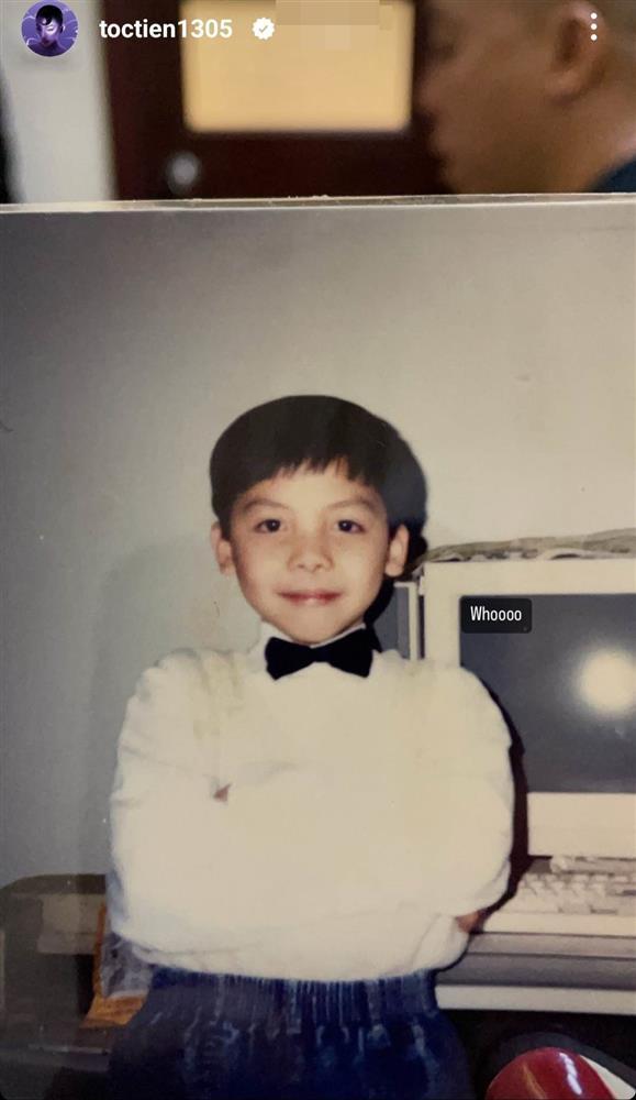 Tóc Tiên khoe ảnh chồng ngày bé, có gì khác hiện tại?-1