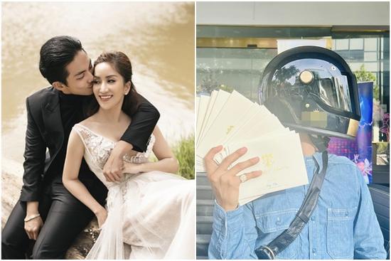 Phan Hiển 'thở dài' vì ship thiệp cưới 2 tuần chưa xong