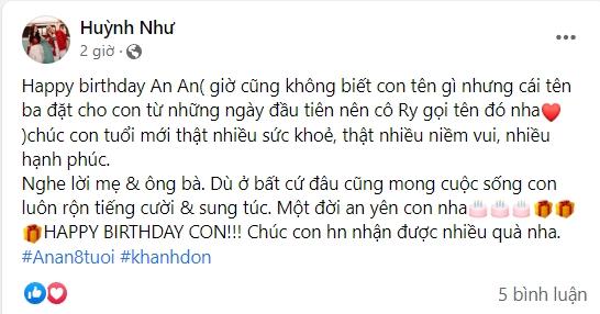 Khánh Đơn mừng sinh nhật con gái chung với Lương Bích Hữu-3