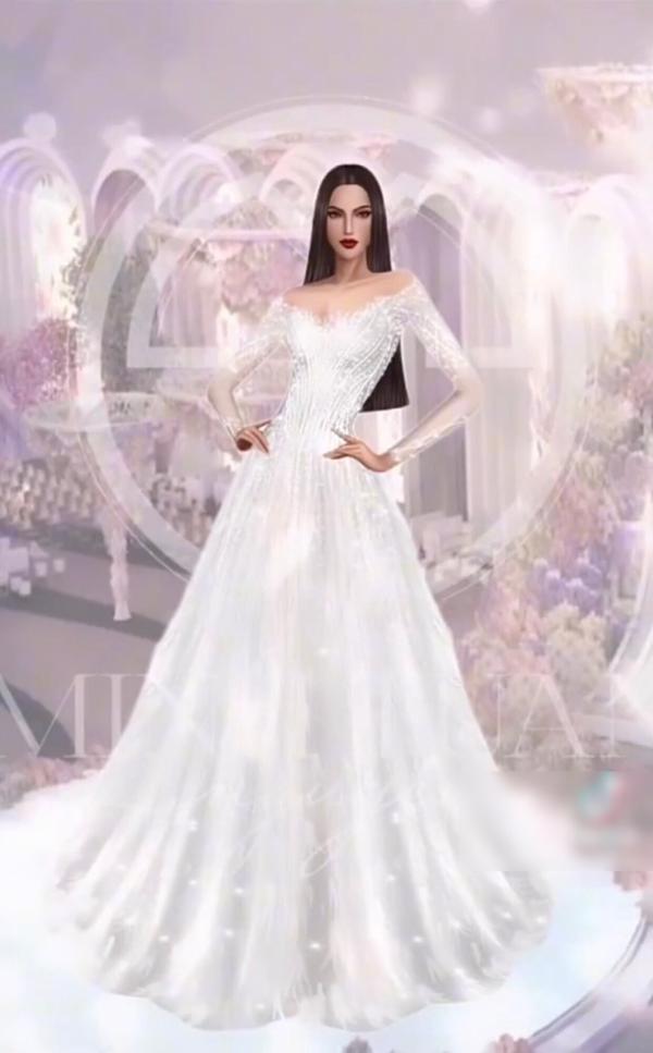 Loạt chi tiết đắt giá về váy cưới cô dâu trăm tỷ ở Kiên Giang-1