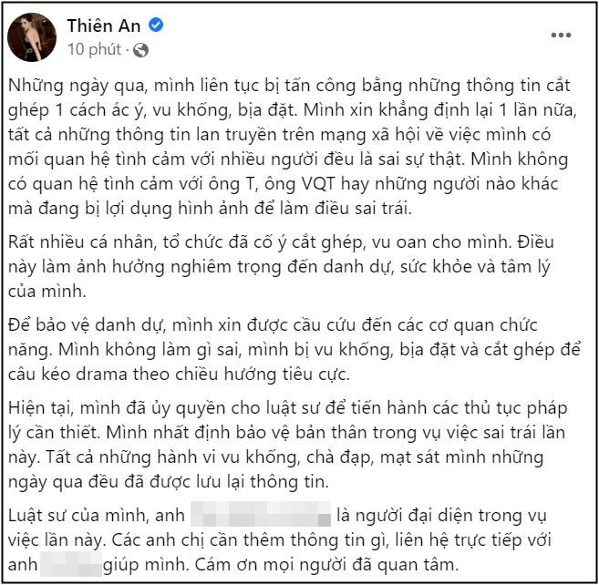 Thiên An gặp luật sư, quyết làm rõ cáo buộc bắt cá 3 tay-3