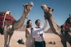 Ngọc Hân tung bộ ảnh cưới ở Ai Cập được 'ém' hàng suốt 5 năm