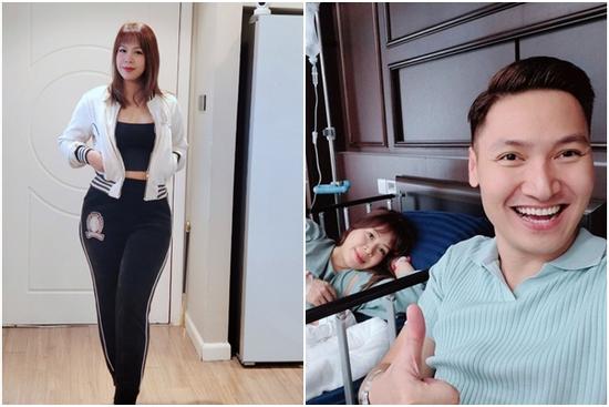 Vợ Mạnh Trường khoe vóc dáng đồng hồ cát sau 2 tuần sinh lần 3