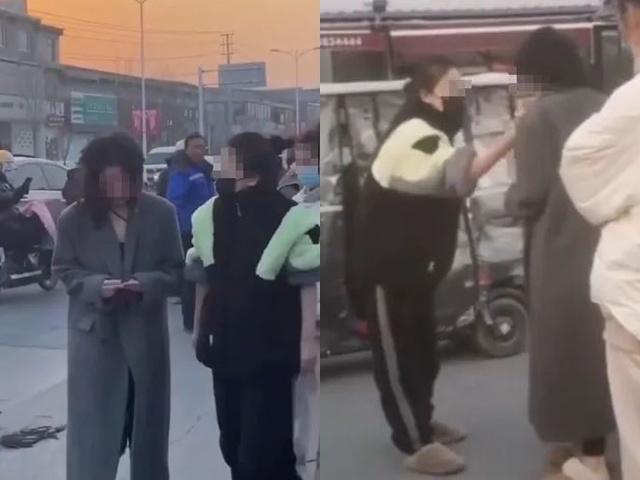 Chính thất tát dữ dội vào mặt tiểu tam, cắt tóc tình địch nham nhở-2