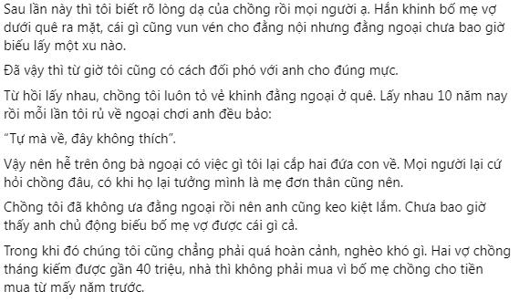 Cho nhà nội trăm triệu không tiếc, chồng cò kè từng xu với nhà ngoại-1