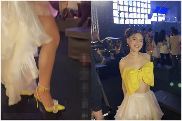 Ngọc Thanh Tâm tự kéo ngắn đôi chân vì chọn sai giày đi sự kiện-7