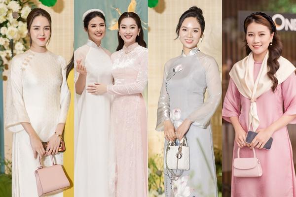 Mẹ bầu Thu Hoài đi đám cưới Ngọc Hân, nhan sắc chả kém cô dâu-5