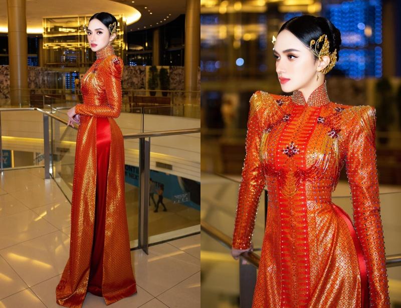 Jennifer Phạm rạng rỡ áo dài - Trương Ngọc Ánh bí ẩn váy nhung-2