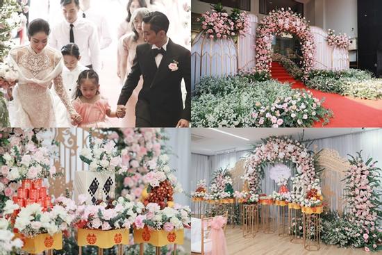 Khánh Thi - Phan Hiển ăn hỏi giữa 15.000 bông hồng