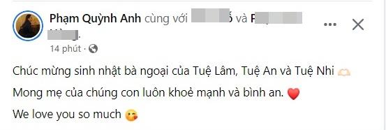Phạm Quỳnh Anh công khai tên thật ái nữ thứ 3-4