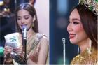 Miss International cầm giấy phát biểu, bị so sánh với Thùy Tiên