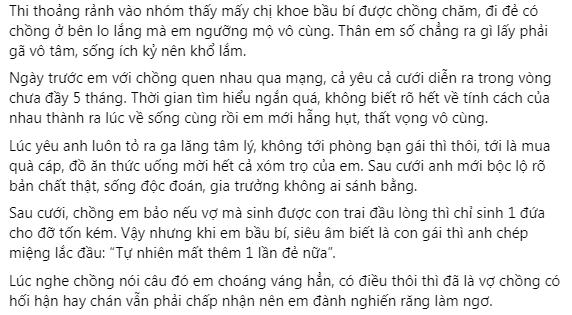 Đẻ mổ tốn tiền, chồng cho vợ ăn cơm muối vừng cả tháng-1