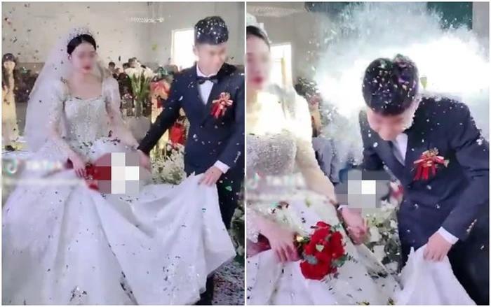 Cô dâu chú rể mệt mỏi trong ngày cưới chỉ vì đám bạn quá khích-1