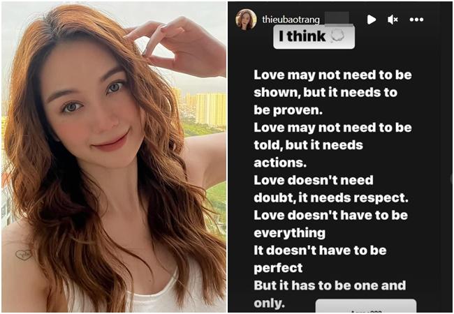 Thiều Bảo Trang nói về ái tình giữa tin đồn hẹn hò chồng cũ Lệ Quyên-1