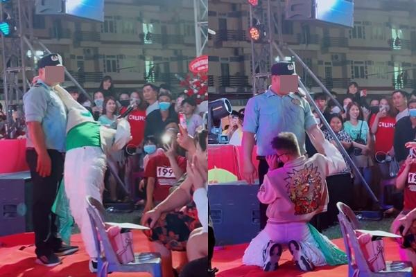 Thanh Duy gây tranh cãi khi trêu nhân viên an ninh nam trên sân khấu-3