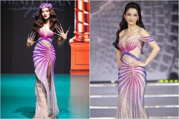 Lâm Khánh Chi lấn át cả Miss Earth 2020 khi đụng hàng-7