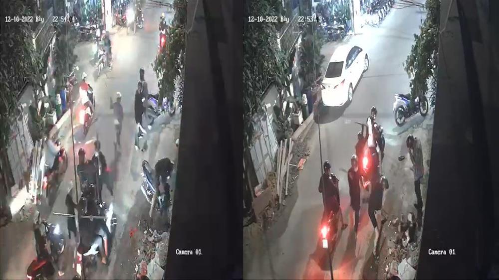 Clip: Hơn 20 người bao vây, chém nam thanh niên tới tấp-1