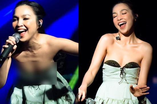 Lo lắng bộ váy 'chỉ chờ sự cố' của Hiền Thục, chính chủ nói gì?