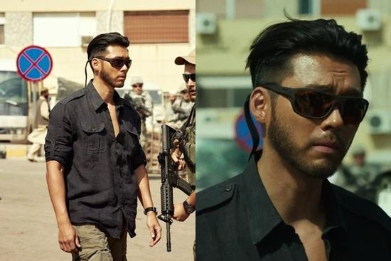 Hyun Bin đen nhẻm, để râu quai nón khác lạ trên phim trường