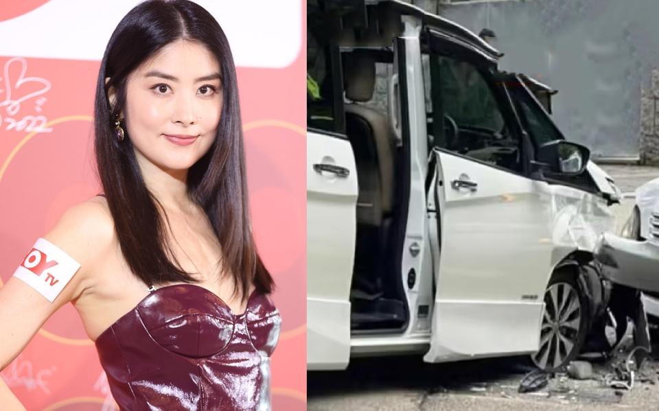 Nữ diễn viên Vô gian đạo bị tai nạn xe hơi-1