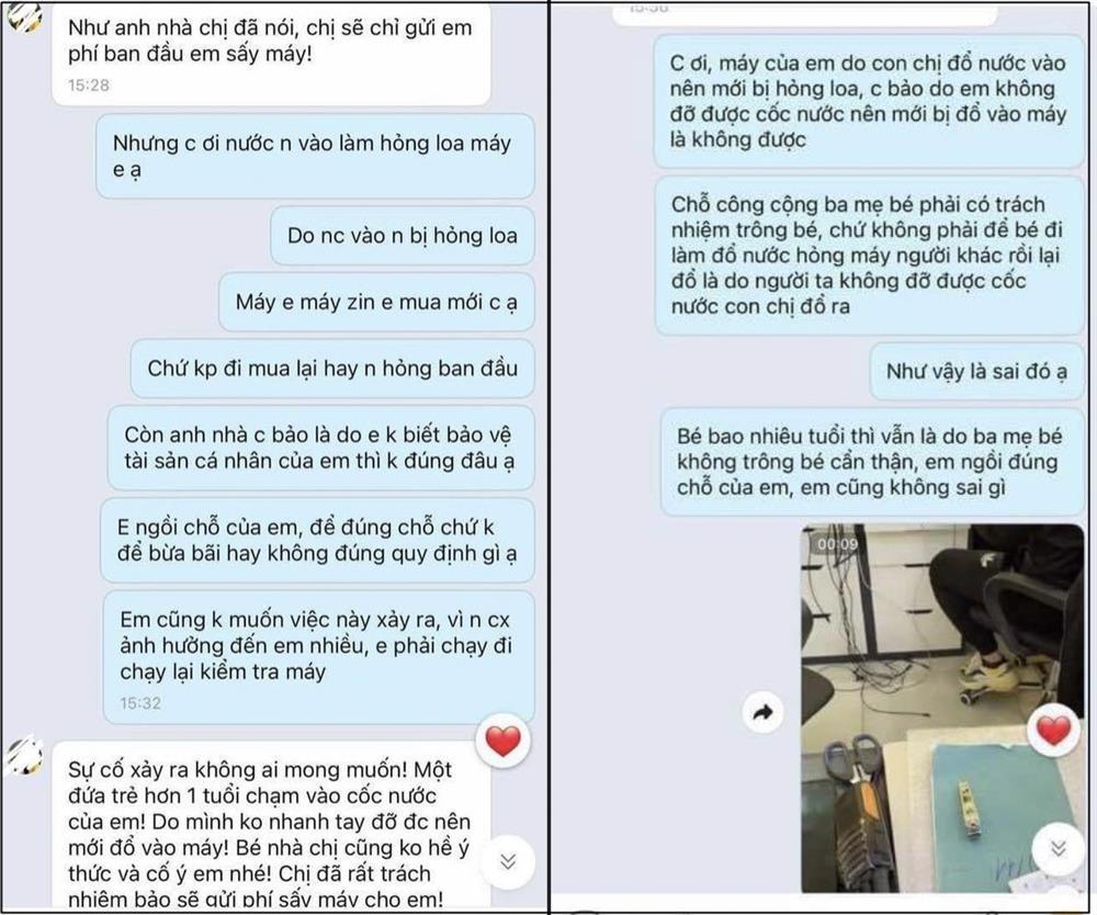 Con đổ nước hỏng laptop người lạ, bố mẹ càng nói càng phẫn nộ-2