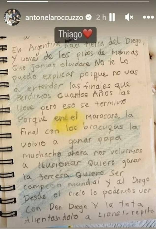 Hé lộ nội dung tâm thư của con trai giúp Messi ghi liền 2 bàn thắng-3