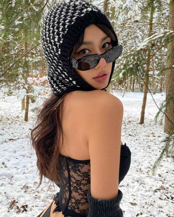 Bái phục Lệ Quyên, Thảo Nhi Lê mặc phong phanh giữa gió lạnh-8