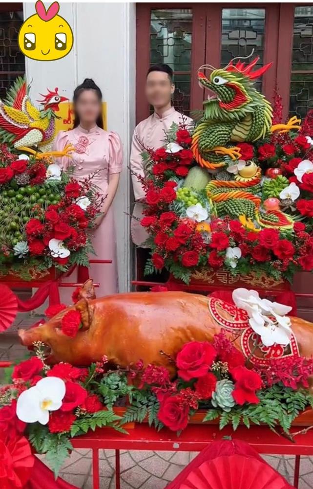 Choáng váng dàn tráp ăn hỏi bê sái tay của cô dâu Bắc Giang-4