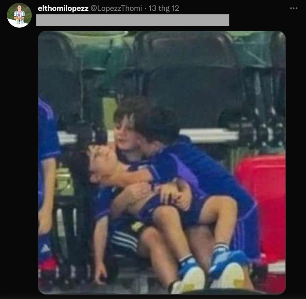 Cậu nhóc Mateo Messi chiếm sóng sau chung kết World Cup-2