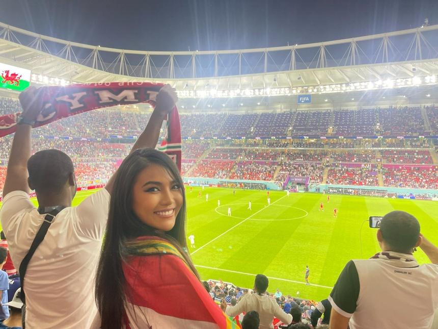 Nữ tiếp viên Việt Nam xuất hiện ở lễ trao giải World Cup 2022-3