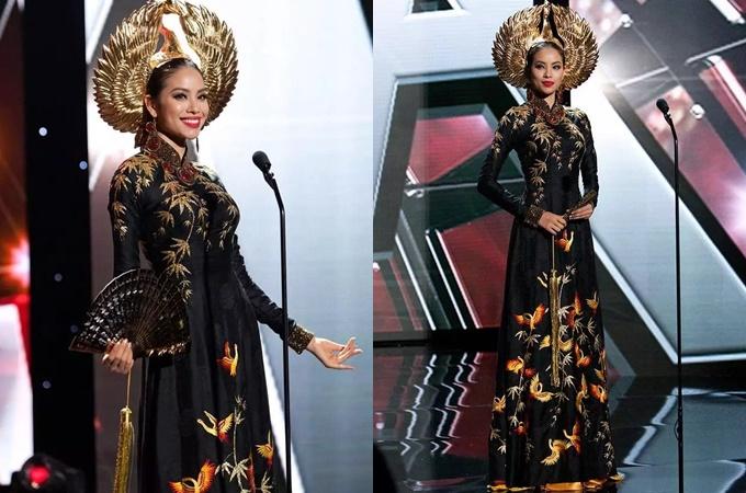 15 quốc phục Việt tại Miss Universe: Bộ Ngọc Châu đẹp nhất?-8
