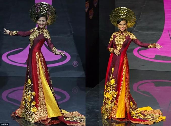 15 quốc phục Việt tại Miss Universe: Bộ Ngọc Châu đẹp nhất?-7