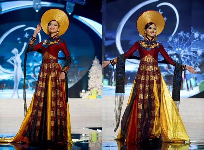 15 quốc phục Việt tại Miss Universe: Bộ Ngọc Châu đẹp nhất?-6