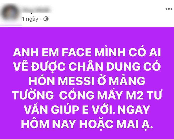 Fan cứng Messi chơi lớn vẽ hình thần tượng trước cổng nhà-3