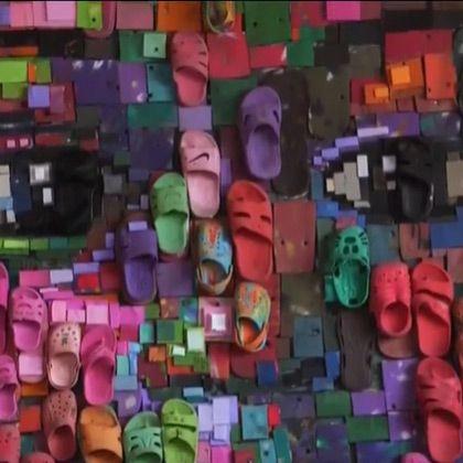 Biến dép tông cũ thành tranh tường-2